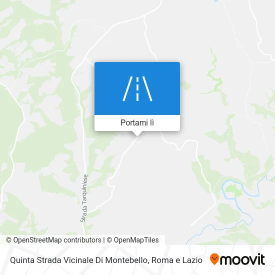 Mappa Quinta Strada Vicinale Di Montebello