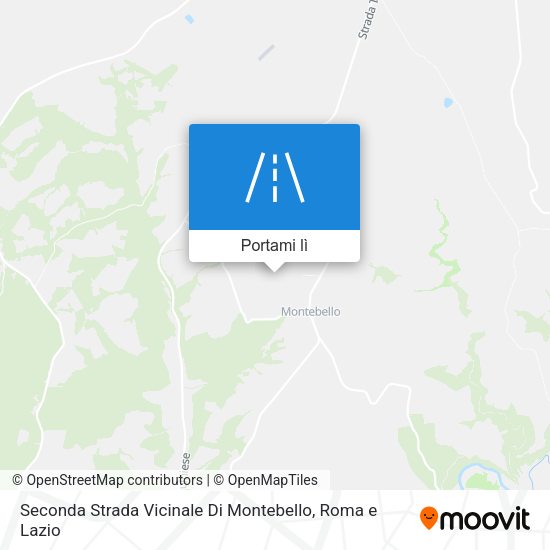 Mappa Seconda Strada Vicinale Di Montebello