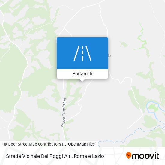 Mappa Strada Vicinale Dei Poggi Alti