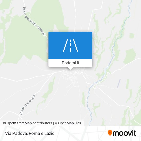 Mappa Via Padova