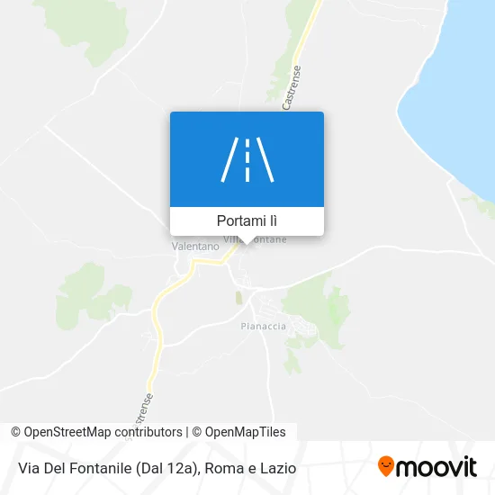 Mappa Via Del Fontanile (Dal 12a)