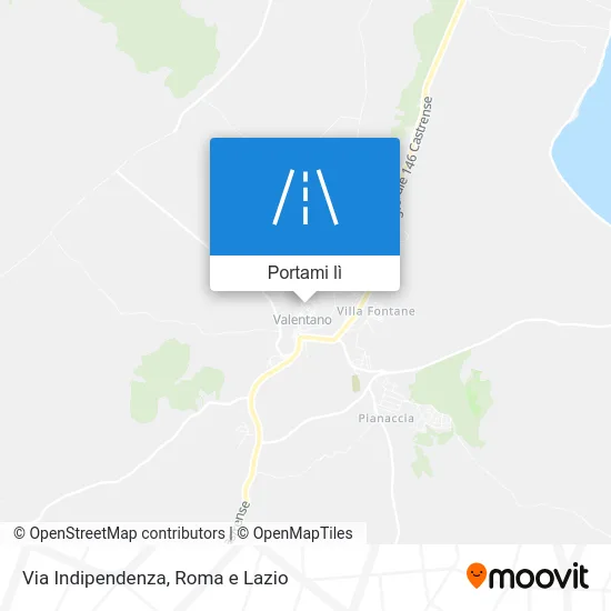 Mappa Via Indipendenza