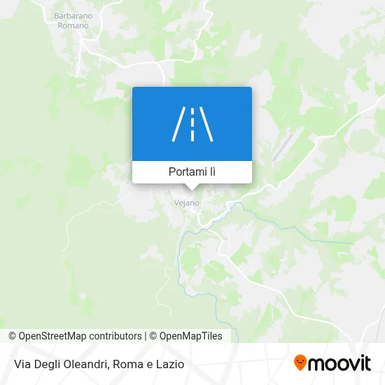 Mappa Via Degli Oleandri