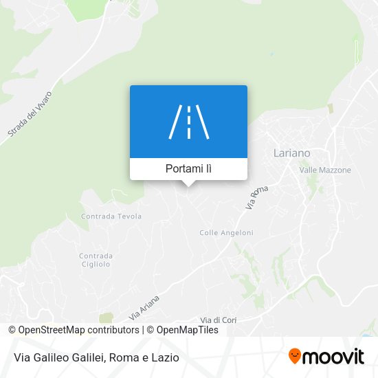 Mappa Via Galileo Galilei