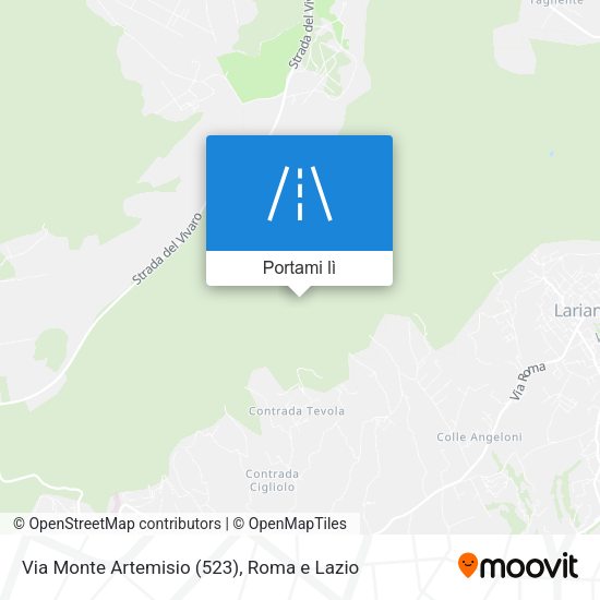 Mappa Via Monte Artemisio (523)