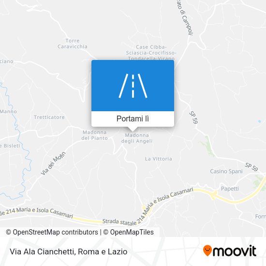 Mappa Via Ala Cianchetti