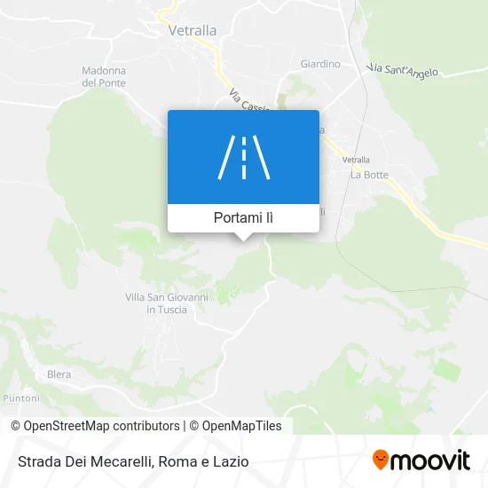 Mappa Strada Dei Mecarelli