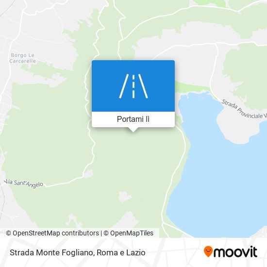 Mappa Strada Monte Fogliano