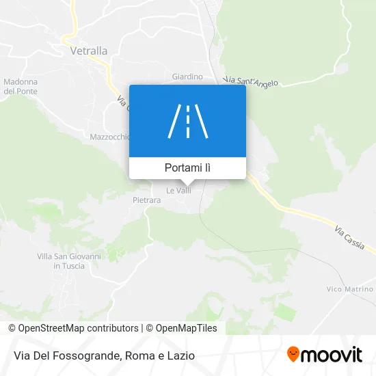 Mappa Via Del Fossogrande