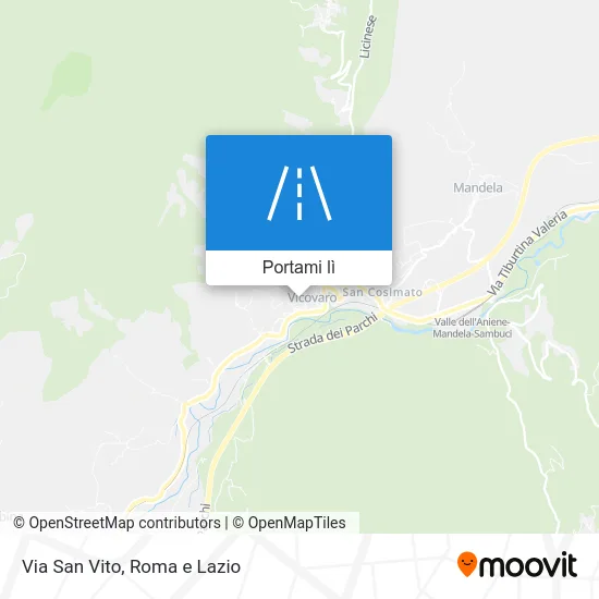 Mappa Via San Vito