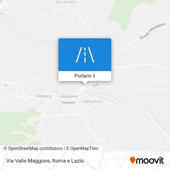 Mappa Via Valle Maggiore