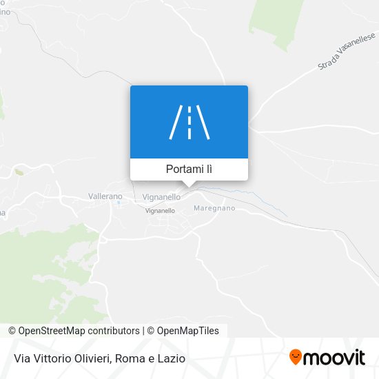 Mappa Via Vittorio Olivieri