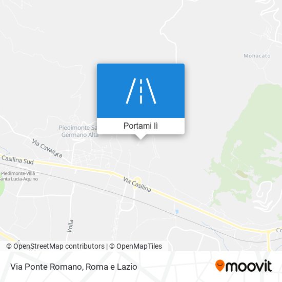 Mappa Via Ponte Romano
