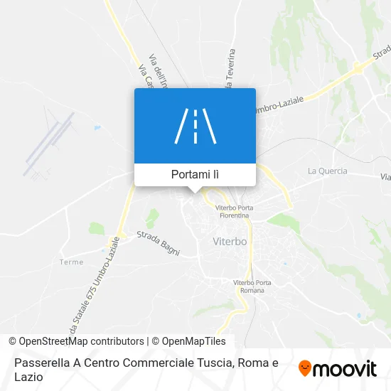 Mappa Passerella A Centro Commerciale Tuscia