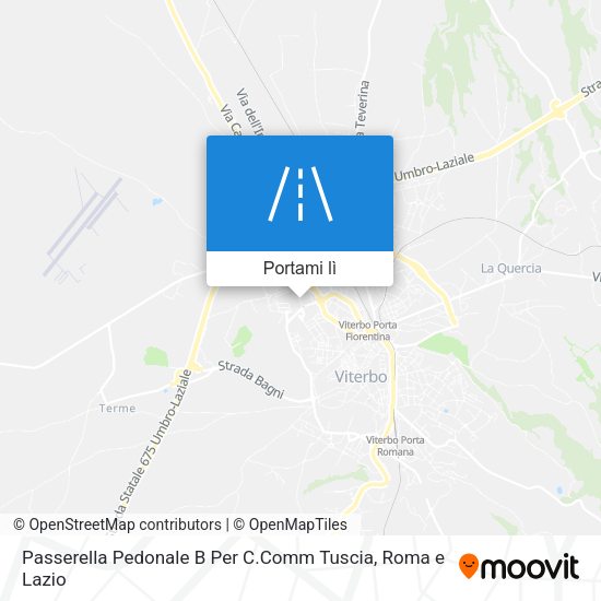 Mappa Passerella Pedonale B Per C.Comm Tuscia