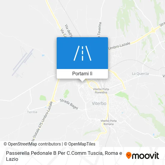 Mappa Passerella Pedonale B Per C.Comm Tuscia