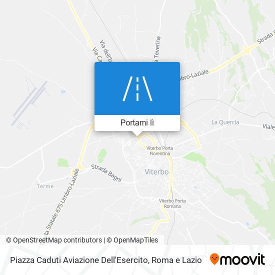 Mappa Piazza Caduti Aviazione Dell'Esercito