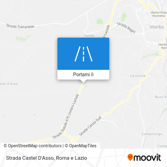 Mappa Strada Castel D'Asso