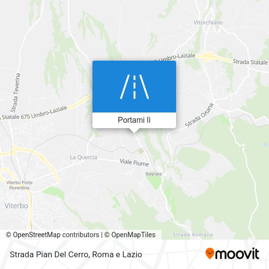 Mappa Strada Pian Del Cerro