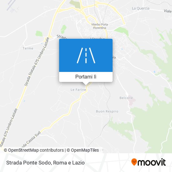 Mappa Strada Ponte Sodo