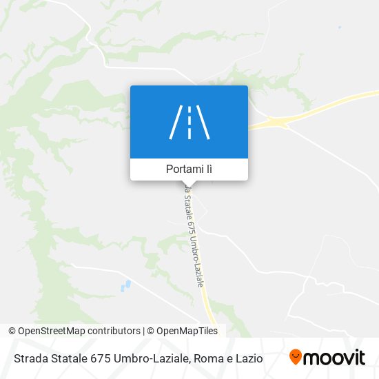 Mappa Strada Statale 675 Umbro-Laziale