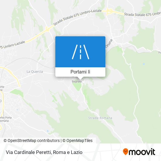 Mappa Via Cardinale Peretti
