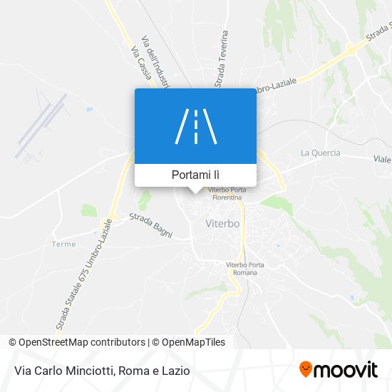 Mappa Via Carlo Minciotti