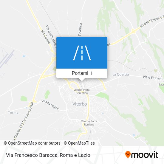 Mappa Via Francesco Baracca