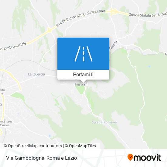 Mappa Via Gambologna