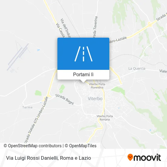 Mappa Via Luigi Rossi Danielli