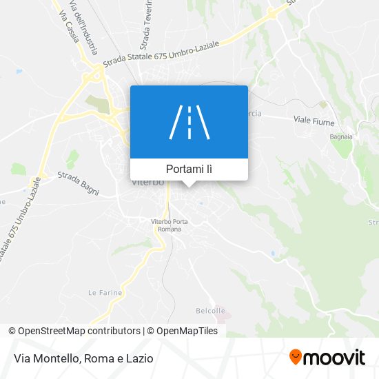 Mappa Via Montello
