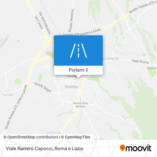 Mappa Viale Raniero Capocci