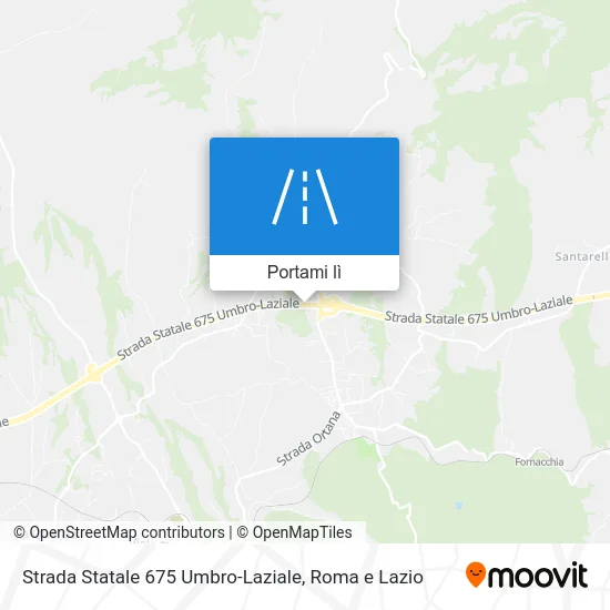 Mappa Strada Statale 675 Umbro-Laziale