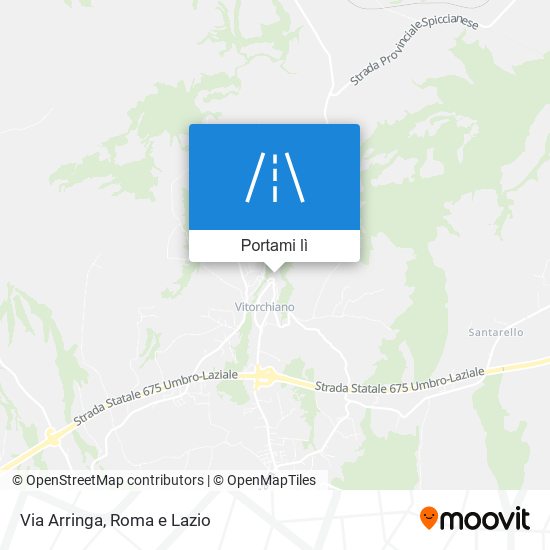 Mappa Via Arringa