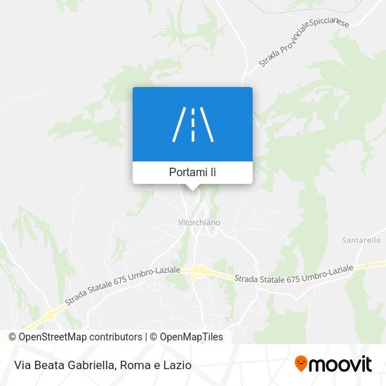 Mappa Via Beata Gabriella