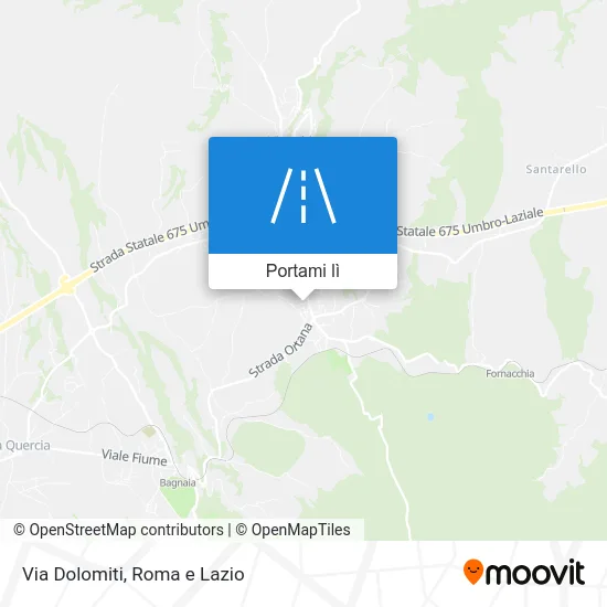 Mappa Via Dolomiti