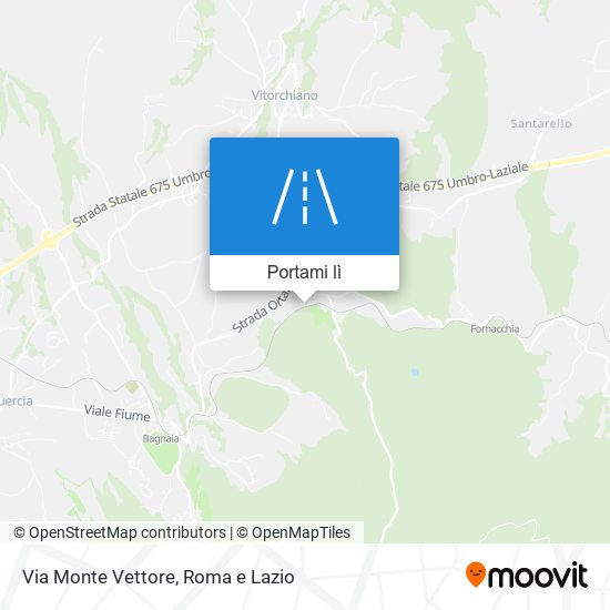 Mappa Via Monte Vettore