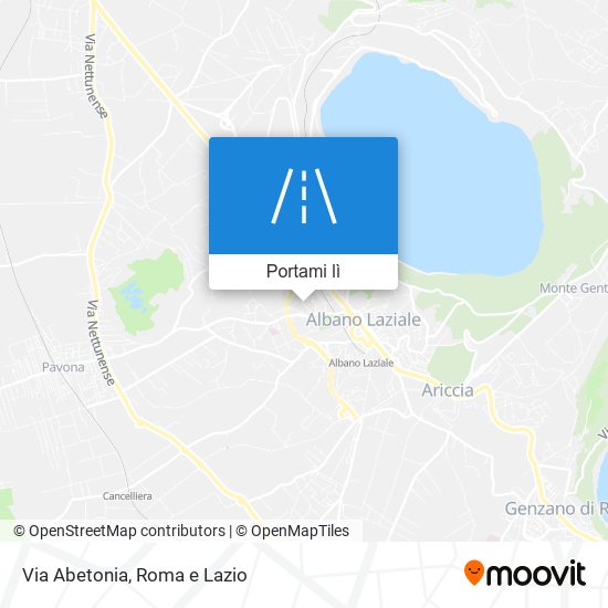 Mappa Via Abetonia