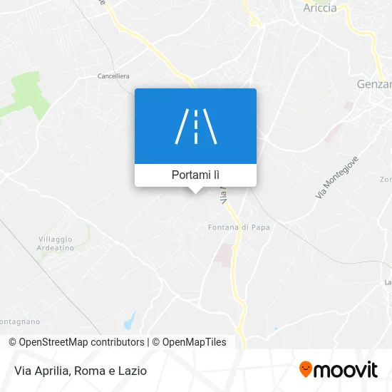 Mappa Via Aprilia