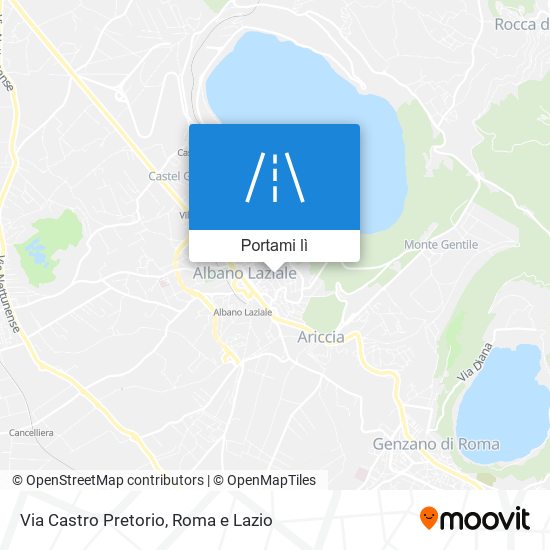 Mappa Via Castro Pretorio