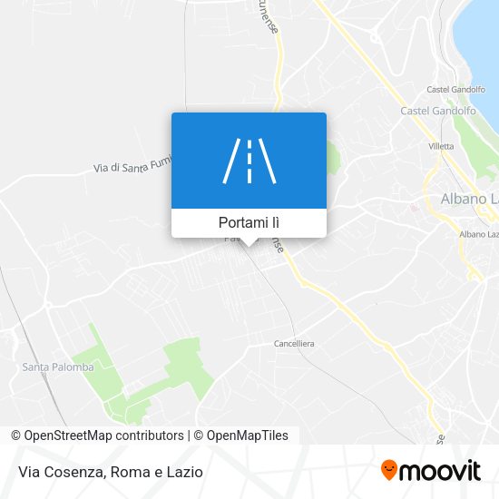 Mappa Via Cosenza