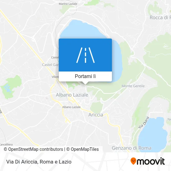 Mappa Via Di Ariccia