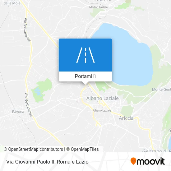 Mappa Via Giovanni Paolo II