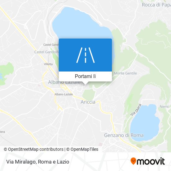 Mappa Via Miralago
