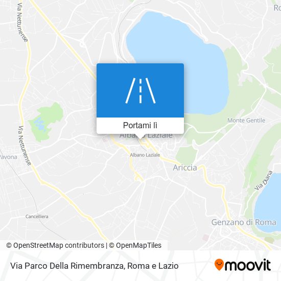 Mappa Via Parco Della Rimembranza