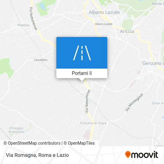 Mappa Via Romagna