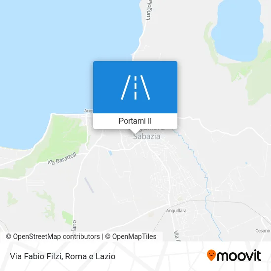 Mappa Via Fabio Filzi