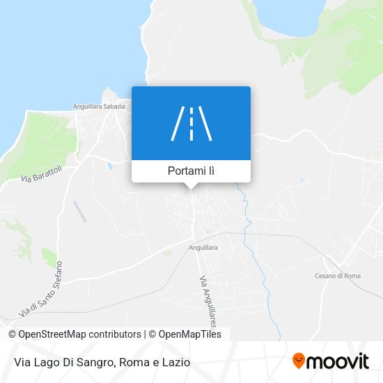 Mappa Via Lago Di Sangro