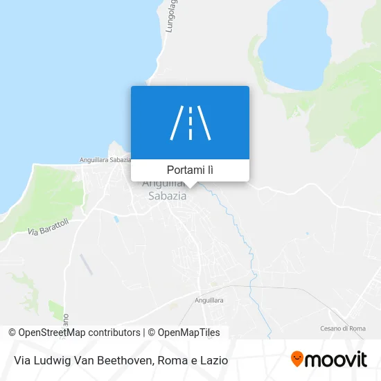 Mappa Via Ludwig Van Beethoven