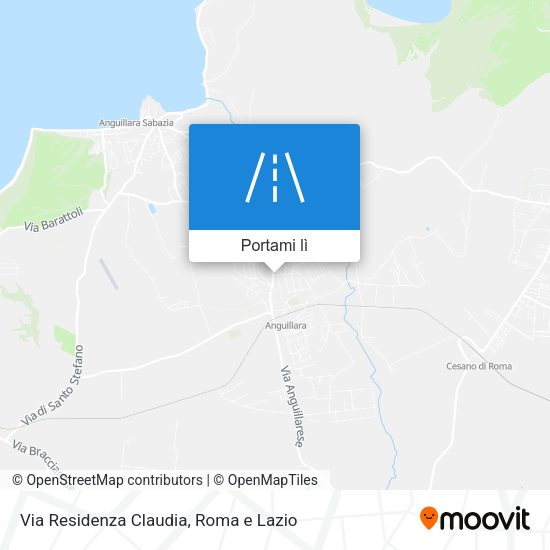 Mappa Via Residenza Claudia